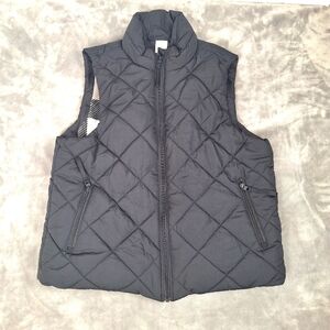 Vera bradley puffer vest Women's Size Large black